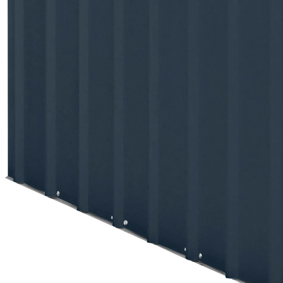 Magazin de grădină din tablă antracit cu uşă cu balamale - Cucciolo Viadurini