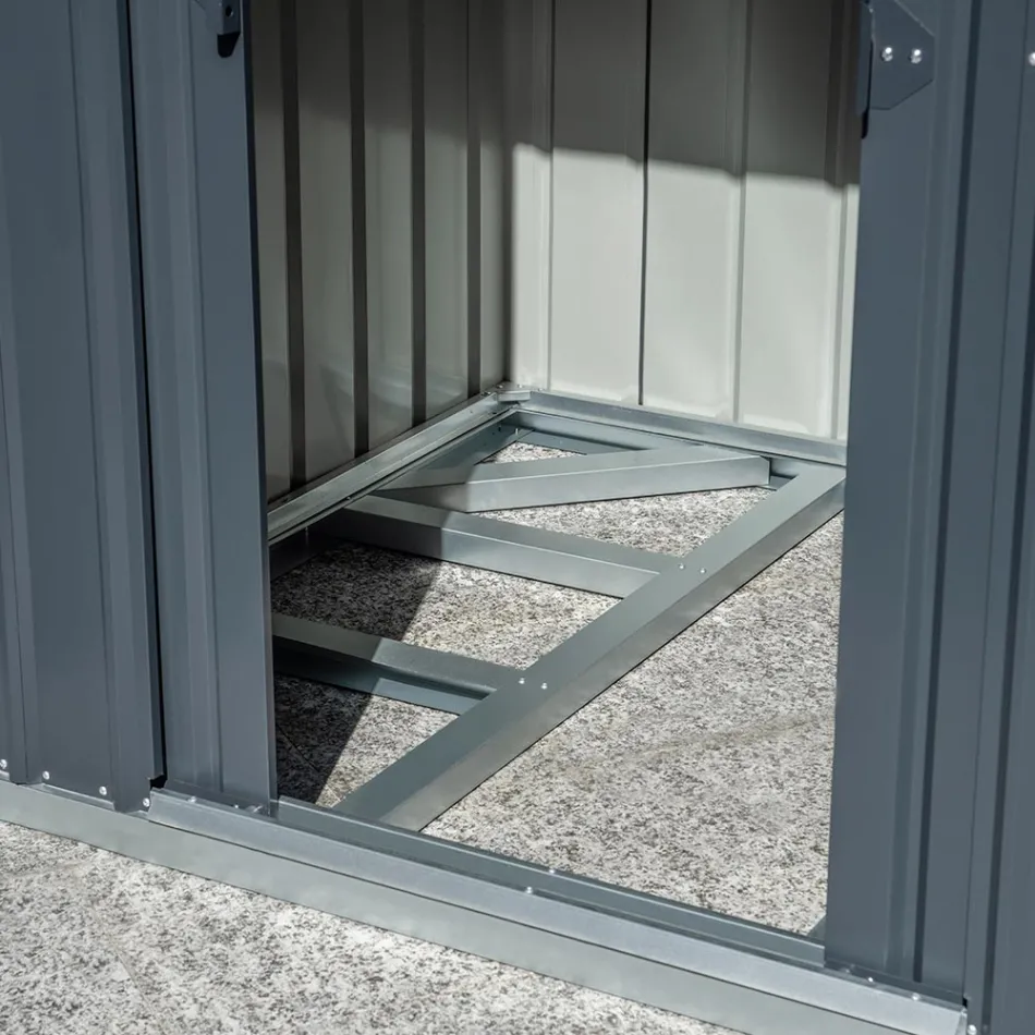 Casuta de gradina cu usa cu balamale in diferite dimensiuni - catelus Viadurini