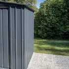 Casuta de gradina cu usa batanta in diferite dimensiuni - catelus Viadurini