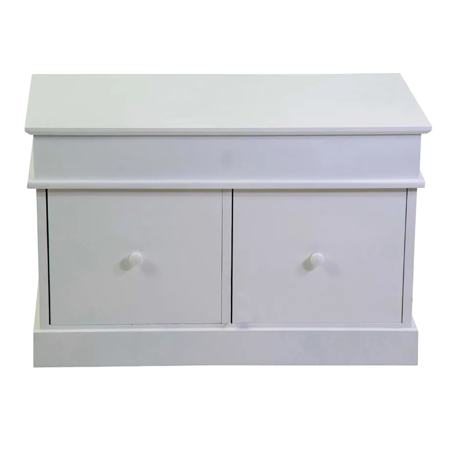 Cufăr de interior din lemn cu 2 sertare - Meduse Viadurini