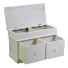 Cufăr de interior din lemn cu 2 sertare - Meduse Viadurini