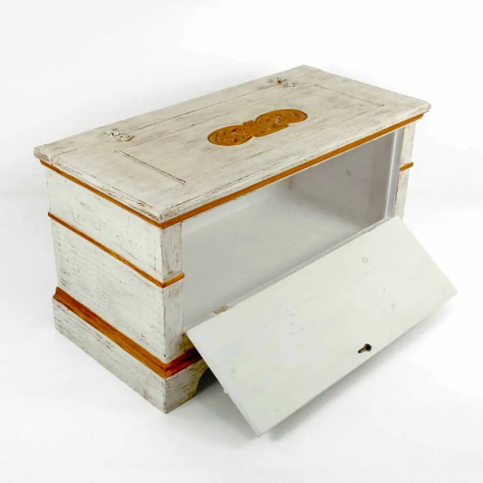 Piept realizat manual din lemn masiv cu profile de aur fabricat în Italia - Caio Viadurini