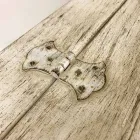 Piept realizat manual din lemn masiv cu profile de aur fabricat în Italia - Caio Viadurini