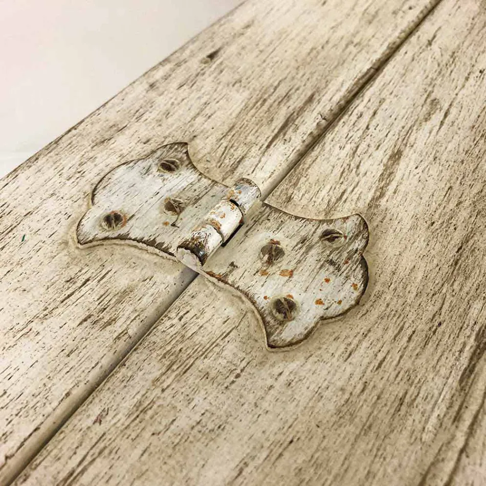 Piept realizat manual din lemn masiv cu profile de aur fabricat în Italia - Caio Viadurini