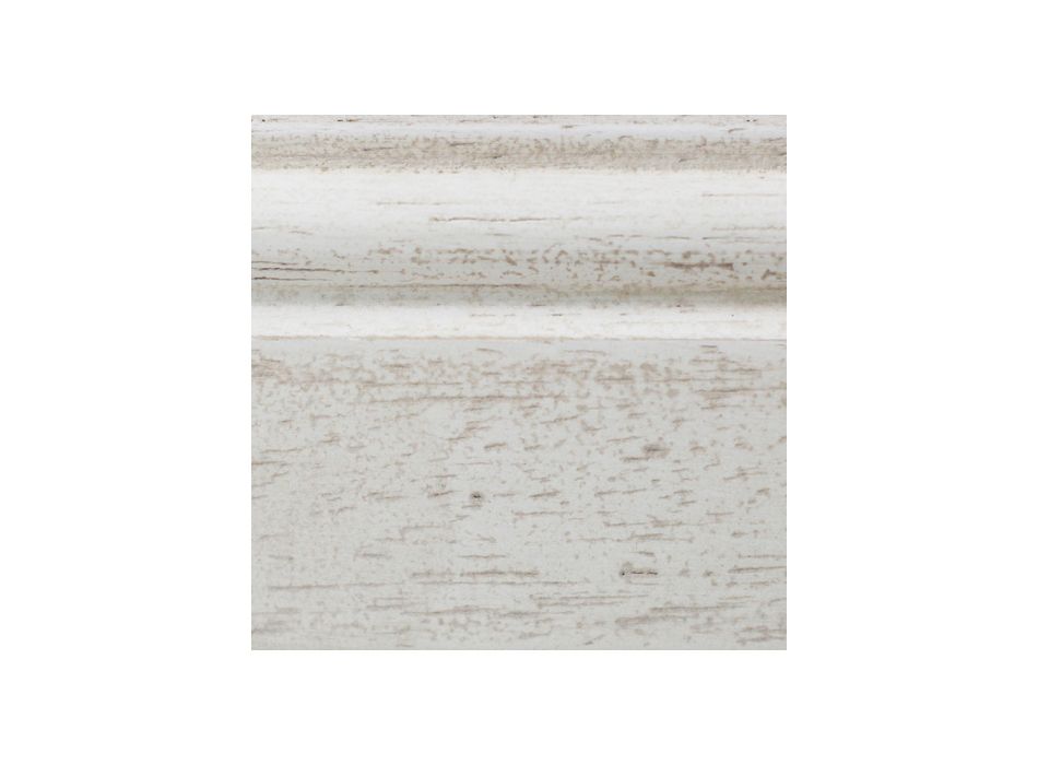 Cufăr din lemn furniruit alb patinat Made in Italy - Parvati Viadurini