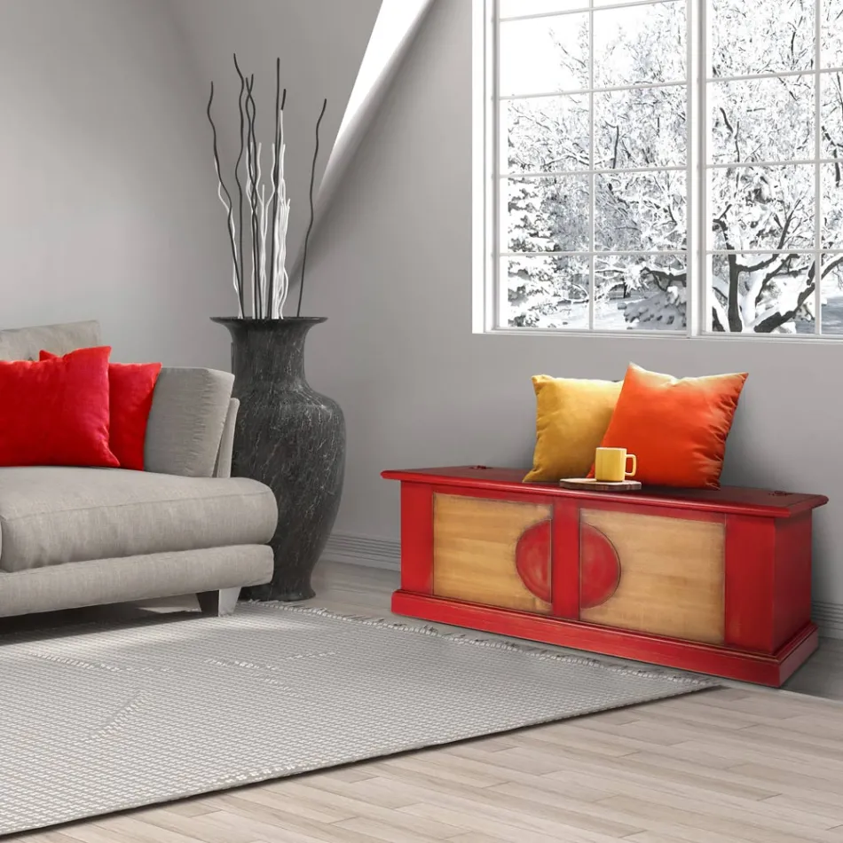 Lada din lemn furniruit cu diferite finisaje Made in Italy - Krishna Viadurini