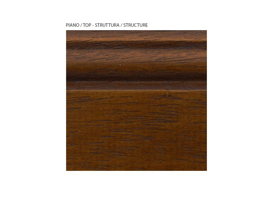 Comoda din lemn furniruit si diferite finisaje Made in Italy - Hermod Viadurini