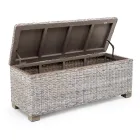 Cufă de exterior din fibră naturală de Kubù - Nogitsune Viadurini