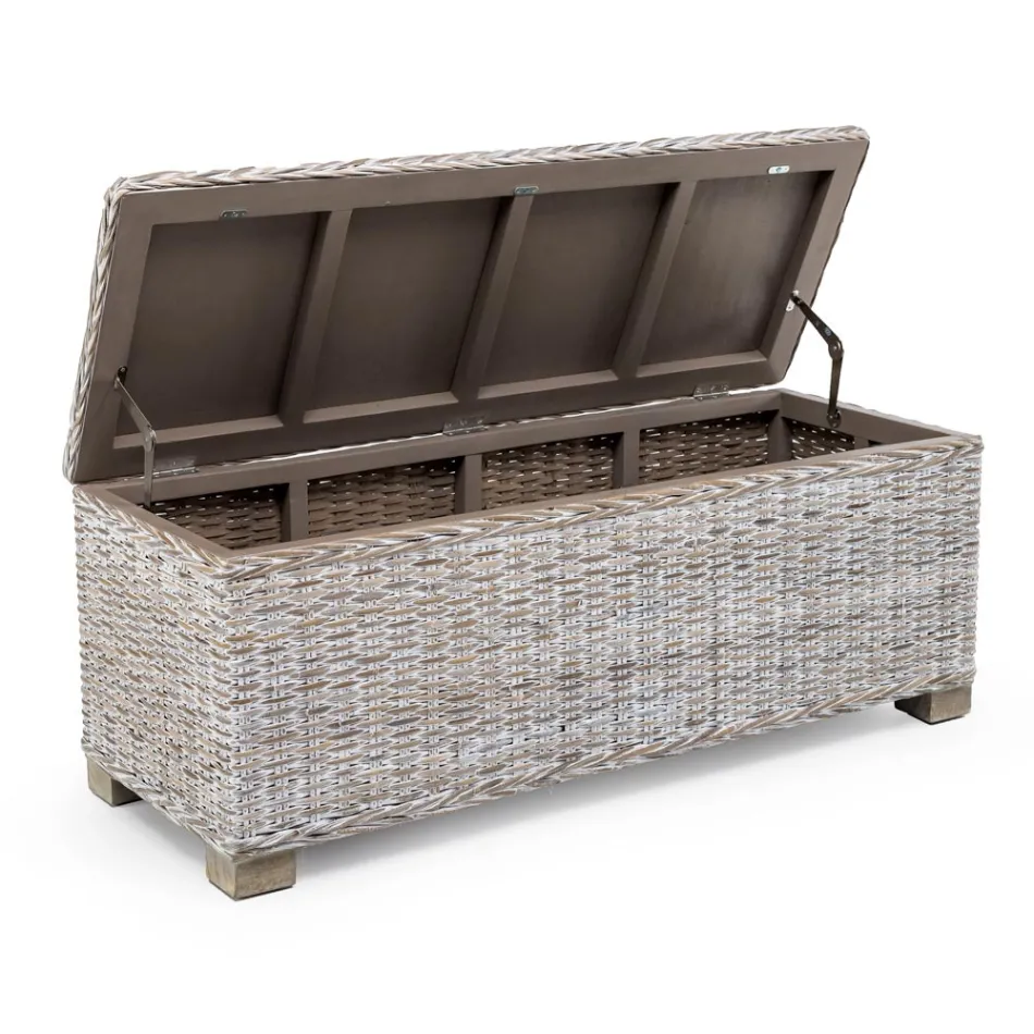 Cufă de exterior din fibră naturală de Kubù - Nogitsune Viadurini