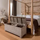 Cufă de exterior din fibră naturală de Kubù - Nogitsune Viadurini