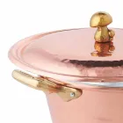 Caserolă și capac din cupru din cuptor conserve de mână 24 cm - Marialuna Viadurini