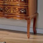 Comodă în stil clasic din lemn cu 6 sertare Made in Italy - Elegantă Viadurini