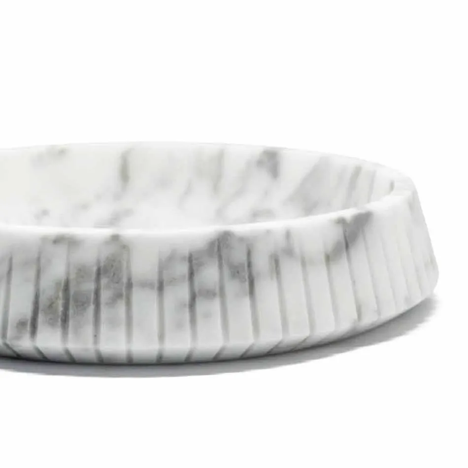 Piesa de design din marmură albă de Carrara Fabricată în Italia - Bryan Viadurini