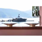 Piesa centrala in marmura si metal Brezza della Versilia Made in Italy - Amabile Viadurini