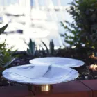 Piesa centrala in marmura si metal Brezza della Versilia Made in Italy - Amabile Viadurini