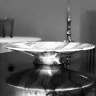 Piesa centrala in marmura si metal Brezza della Versilia Made in Italy - Amabile Viadurini