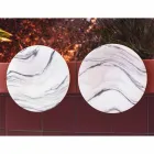 Piesa centrala in marmura si metal Brezza della Versilia Made in Italy - Amabile Viadurini