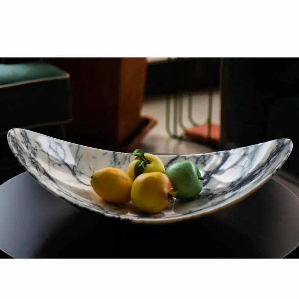 Piesa centrala in marmura Paonazzo de design Made in Italy - Libeccio Viadurini