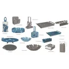 Piesa modernă cu flori în fier fin, fabricată în Italia - Marken Viadurini