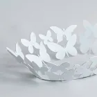 Piesa centrală modernă, ovală, din fier alb sau bej, fabricată în Italia - Leiden Viadurini