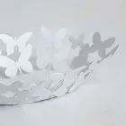 Piesa centrală modernă, ovală, din fier alb sau bej, fabricată în Italia - Leiden Viadurini