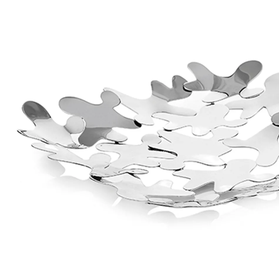 Centrala pătrată Design contemporan Metal decorat argintiu - Cordoba Viadurini