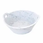 Coș în marmură albă de Carrara de design italian de lux - Tinozzo Viadurini