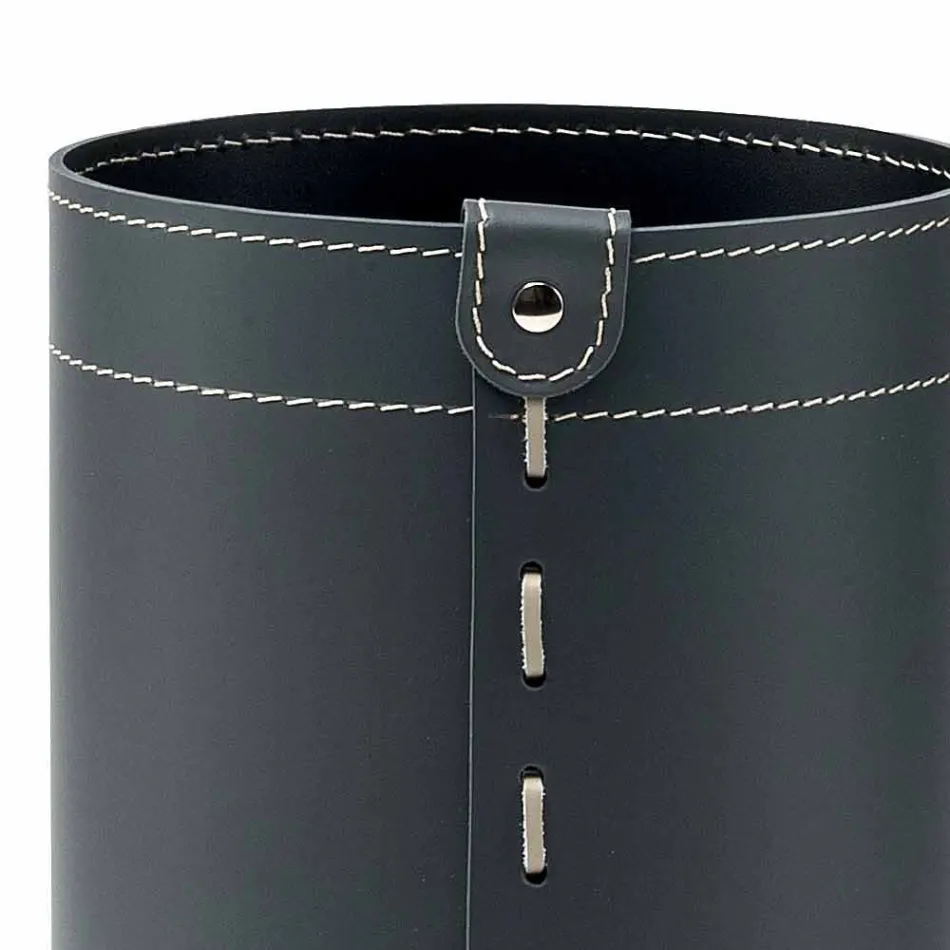 Deșeuri de coș de hârtie din piele manuală regenerată Battista Viadurini