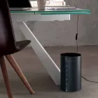 Deșeuri de coș de hârtie din piele manuală regenerată Battista Viadurini