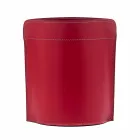 Coș de hârtie pentru deșeuri realizat în Italia în piele regenerată Canistro Viadurini