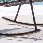 Șezlong balansoar pentru exterior din metal galvanizat Fabricat în Italia - Vikas Viadurini