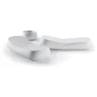 Sezlong de exterior de design din polietilena alba Made in Italy - Ervin Viadurini