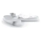 Sezlong de exterior de design din polietilena alba Made in Italy - Ervin Viadurini