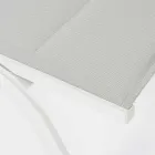 Șezlong în aer liber din textilen și aluminiu cu roți, 4 bucăți - Babilonia Viadurini