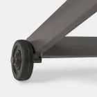 Șezlong în aer liber din textilen și aluminiu cu roți, 4 bucăți - Babilonia Viadurini