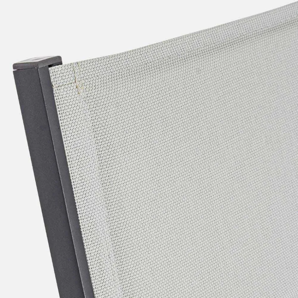 Șezlong de grădină cu roți și spătar înclinat, 4 bucăți - Babilonia Viadurini