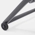 Șezlong de grădină cu roți și spătar înclinat, 4 bucăți - Babilonia Viadurini