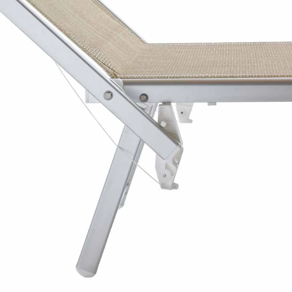 Longue de grădină modernă, cu parasol și spătar înclinat - Arnold Viadurini