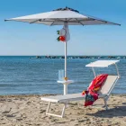 Longue de grădină modernă, cu parasol și spătar înclinat - Arnold Viadurini