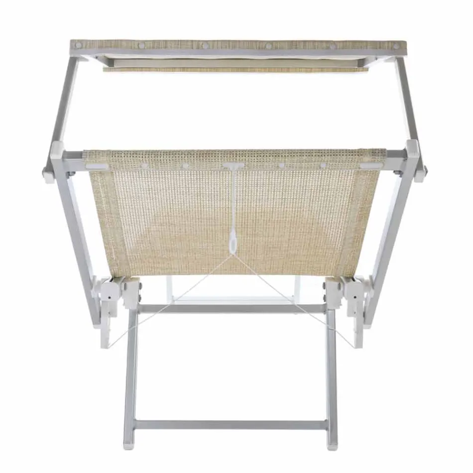 Longue de grădină modernă, cu parasol și spătar înclinat - Arnold Viadurini