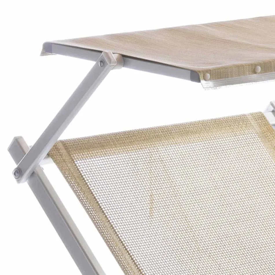 Longue de grădină modernă, cu parasol și spătar înclinat - Arnold Viadurini