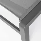 Sezlong de grădină înclinabil din aluminiu, Homemotion, 4 piese - Lester Viadurini