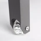 Sezlong de grădină înclinabil din aluminiu, Homemotion, 4 piese - Lester Viadurini