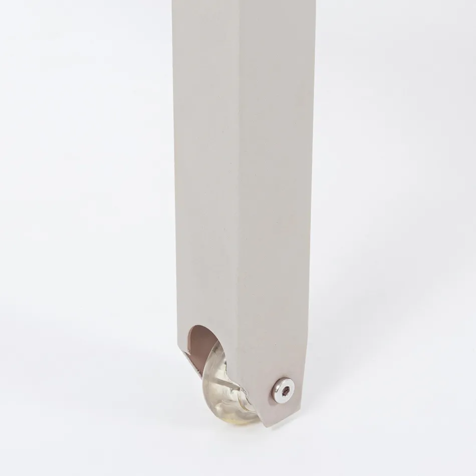 Sezlong de grădină înclinabil din aluminiu, Homemotion, 4 piese - Lester Viadurini