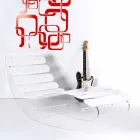 Chaise Design longue plexiglass Josue made in Italy Viadurini