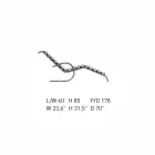 Șezlong din piele cu structură din oțel cromat Fabricat în Italia - Beirut Viadurini