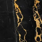 Bol mare rotund în marmură Portoro sau Paonazzo, fabricat în Italia - Glazer Viadurini