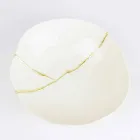 Boluri din porțelan alb și frunze de aur Design italian de lux - Cicatroro Viadurini