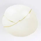 Boluri din porțelan alb și frunze de aur Design italian de lux - Cicatroro Viadurini