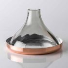 Cloche din sticlă cu pană de cupru 2 piese Design de lux modern - Doriana Viadurini